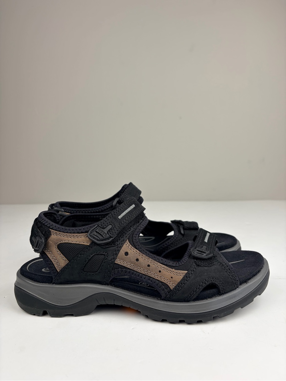 ECCO Yucatan Women’s Sandals EU 40 US 9-9.5 Black Mole Receptor Hiking